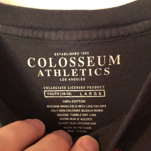 Georgia Bulldogs Light Black/Dark Gray LS T-Shirt Boys Youth Large L 16-18 - Picture 13 of 13